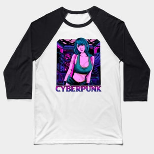 Cyberpunk girl Baseball T-Shirt